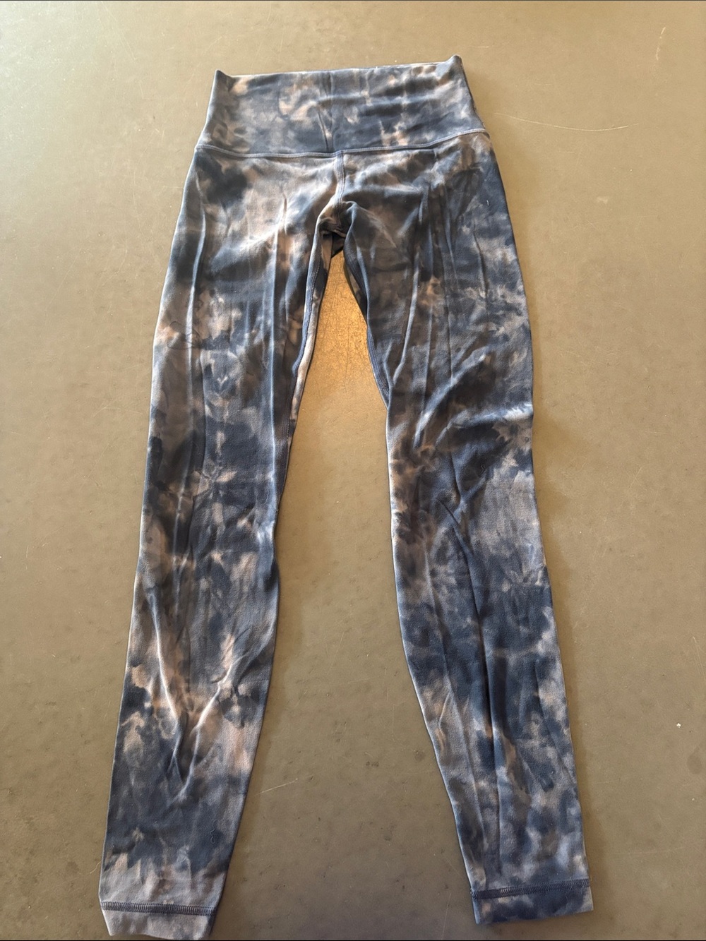 lululemon athletica Tie-Dye Blue Gray Leggings